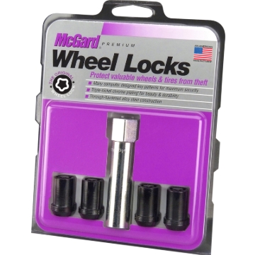 Picture of McGard Wheel Lock Nut Set - 4pk- Tuner - Cone Seat M12X1-25 - 13-16 Hex - 1-24in- Length - Black