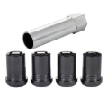 Picture of McGard Wheel Lock Nut Set - 4pk- Tuner - Cone Seat M12X1-25 - 13-16 Hex - 1-24in- Length - Black