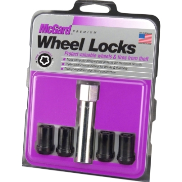 Picture of McGard Wheel Lock Nut Set - 4pk- Tuner - Cone Seat M12X1-5 - 13-16 Hex - 1-24in- Length - Black