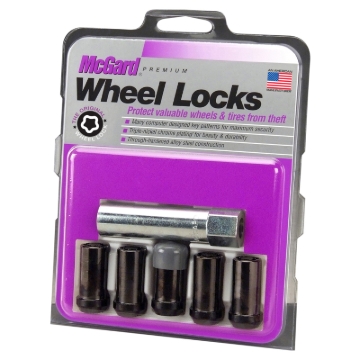 Picture of McGard Wheel Lock Nut Set - 5pk- Tuner - Cone Seat 1-2-20 - 13-16 Hex - 1-60in- Length - Black