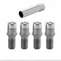 Picture of McGard Wheel Lock Bolt Set - 4pk- Tuner - Cone Seat M14X1-5 - 17mm Hex - 24-0mm Shank L- - Chrome