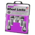 Picture of McGard Wheel Lock Bolt Set - 4pk- Cone Seat M12X1-25 - 19mm Hex - 25-6mm Shank Length - Black
