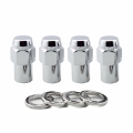 Picture of McGard Hex Lug Nut Reg- Shank - -746in- M12X1-25 - 13-16 Hex - 1-65in- Length 4-Pack - Chrome