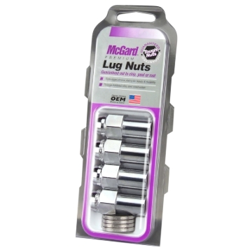 Picture of McGard Hex Lug Nut Long Shank - -946in- 7-16-20 - 13-16 Hex - 1-85in- Length 4-Pack - Chrome