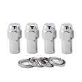 Picture of McGard Hex Lug Nut Long Shank - -946in- M12X1-5 - 13-16 Hex - 1-85in- Length 4-pack - Chrome