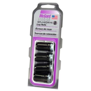 Picture of McGard SplineDrive Lug Nut Cone Seat 1-2-20 - 1-60in- Length 4-Pack - Black Req- Tool
