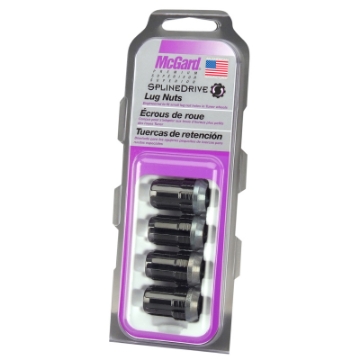 Picture of McGard SplineDrive Lug Nut Cone Seat M12X1-25 - 1-24in- Length 4-Pack - Black Req- Tool
