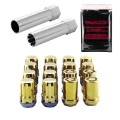 Picture of McGard SplineDrive Tuner 4 Lug Install Kit w-Locks & Tool Cone M12X1-25 - 13-16 Hex - Gold