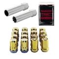 Picture of McGard SplineDrive Tuner 4 Lug Install Kit w-Locks & Tool Cone M12X1-5 - 13-16 Hex - Gold