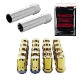 Picture of McGard SplineDrive Tuner 5 Lug Install Kit w-Locks & Tool Cone M12X1-5 - 13-16 Hex - Gold