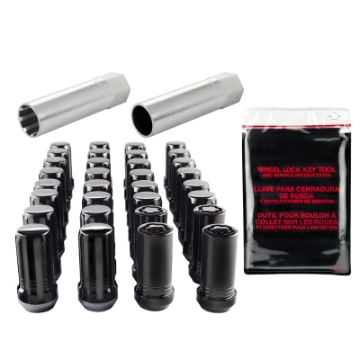 Picture of McGard SplineDrive Tuner 8 Lug Install Kit w-Locks & Tool Cone M14X1-5 - 1in- Hex - Blk