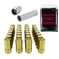 Picture of McGard SplineDrive Tuner 8 Lug Install Kit w-Locks & Tool Cone M14X1-5 - 1in- Hex - Gold