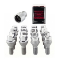 Picture of McGard 4 Lug Hex Install Kit w-Locks Cone Seat Bolt M12X1-25 - 17mm Hex - 22-0mm Shank L- - Chrome
