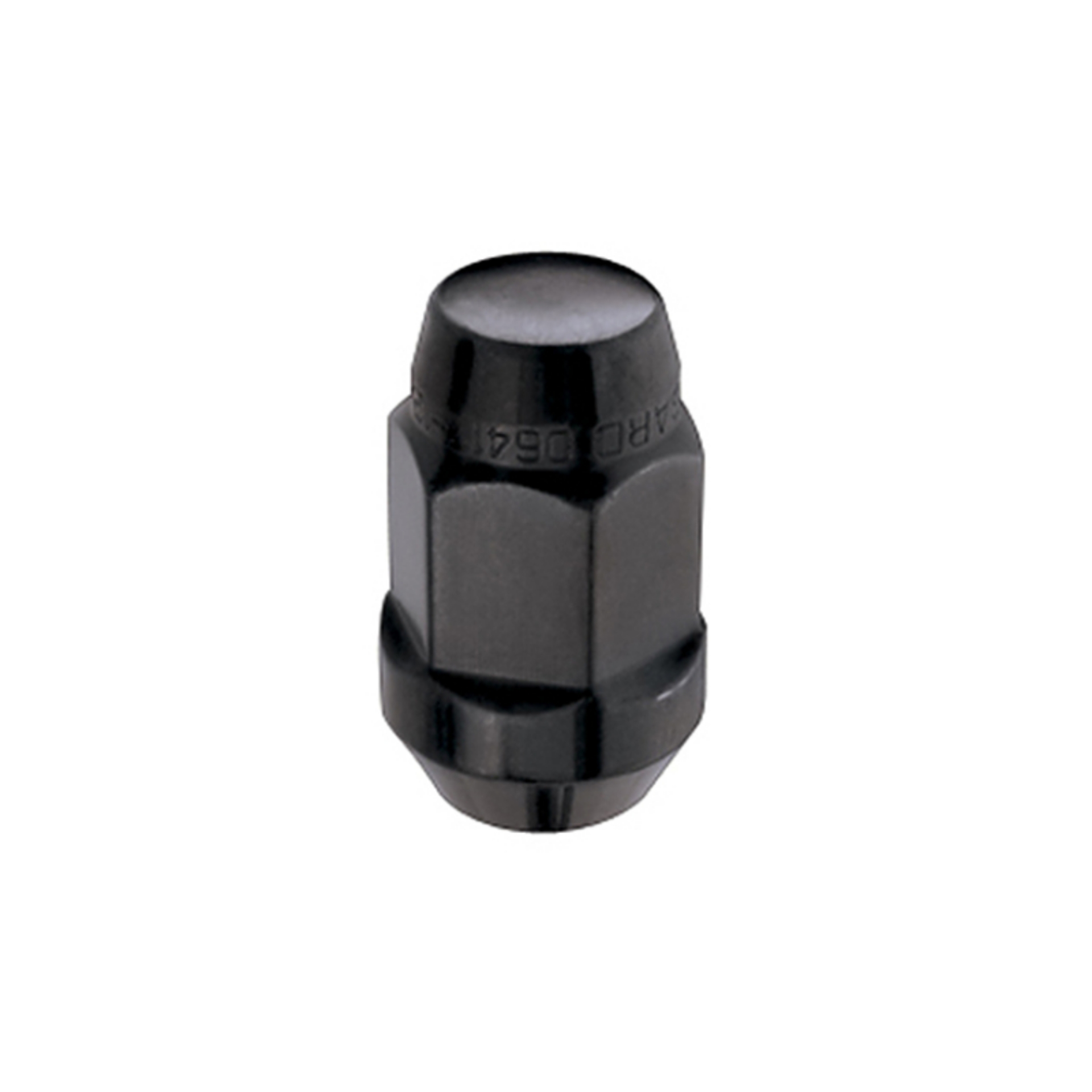 Picture of McGard Hex Lug Nut Cone Seat Bulge Style M12X1-5 - 3-4 Hex - 1-45in- Length Box of 144 - Black