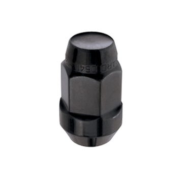 Picture of McGard Hex Lug Nut Cone Seat Bulge Style M14X1-5 - 22mm Hex - 1-635in- Length Box of 144 - Black