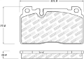 Picture of StopTech 07-15 Audi Q7 Street Select Brake Pads - Front