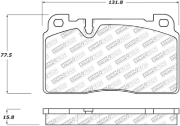 Picture of StopTech 07-15 Audi Q7 Street Select Brake Pads - Front