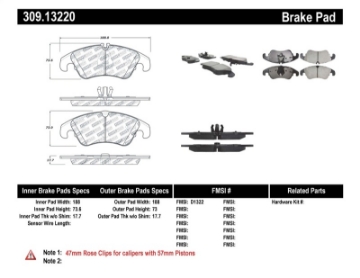 Picture of StopTech Performance 08-10 Audi A5 - 10 S4 - 09-10 Audi A4 except Quattro Front Brake Pads
