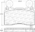 Picture of StopTech Performance 14-19 Cadillac CTS Front Brake Pads
