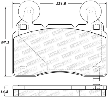 Picture of StopTech Performance 14-19 Cadillac CTS Front Brake Pads