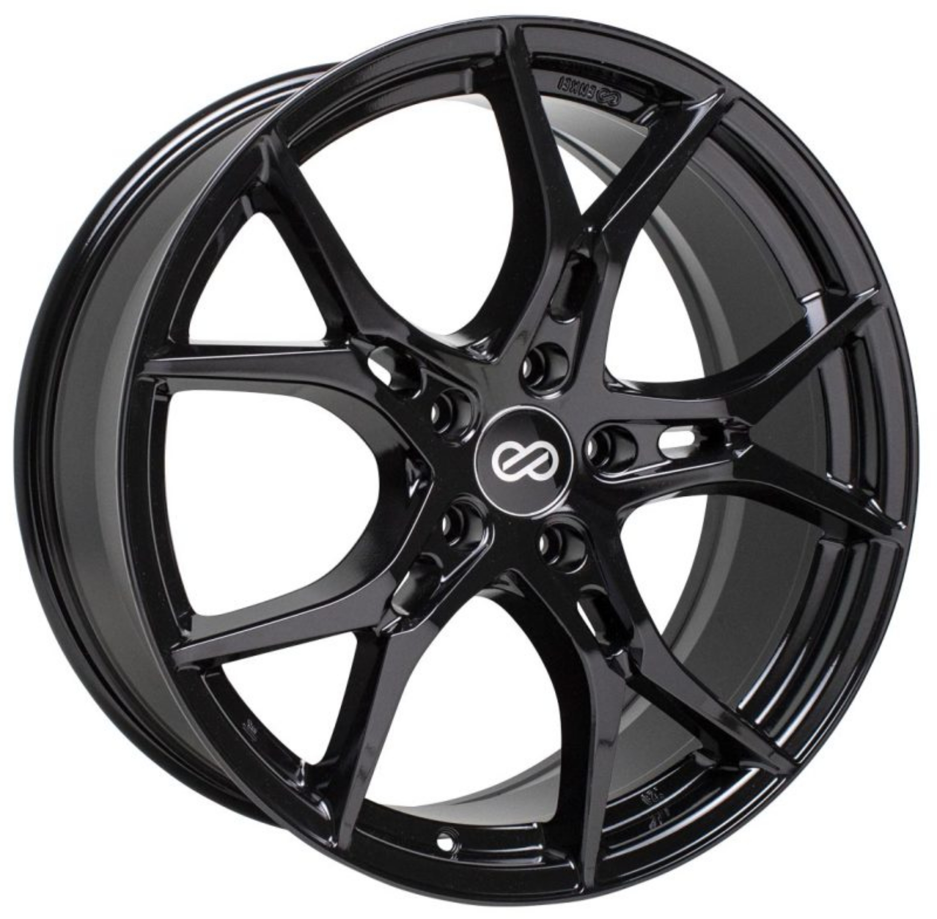Picture of Enkei Vulcan 17x7-5 45mm Offset 5x114-3 Bolt 72-6mm Bore Gloss Black Wheel