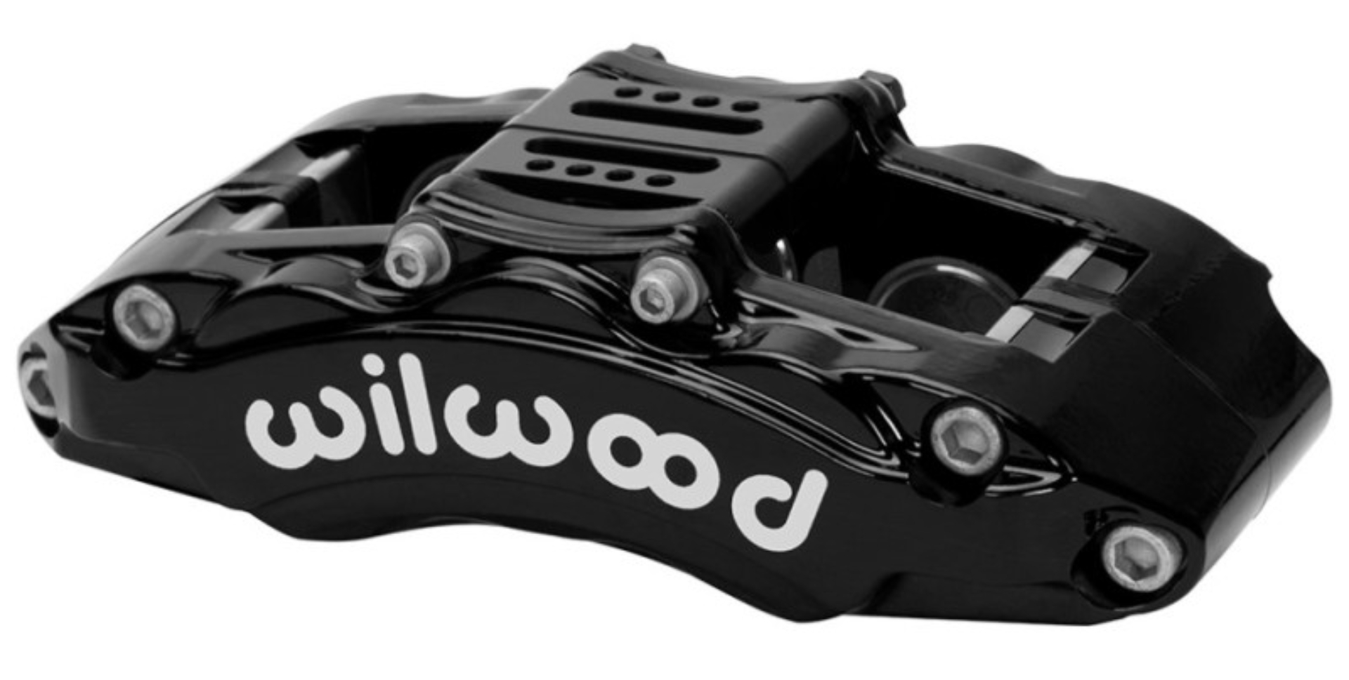 Picture of Wilwood Caliper - AT6 Lug Mount Black 1-75in-1-38in-1-38in Piston -75in Rotor - Right Side