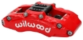 Picture of Wilwood Caliper - AT6 Lug Mount Red 1-75in-1-38in-1-38in Piston -75in Rotor - Right Side