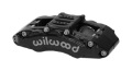 Picture of Wilwood Caliper - AT6 Lug Mount Black 1-75in-1-38in-1-38in Piston -75in Rotor - Left Side