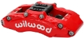 Picture of Wilwood Caliper - AT6 Lug Mount Red 1-75in-1-38in-1-38in Piston -75in Rotor - Left Side