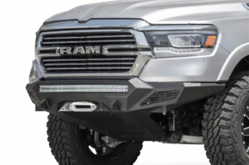Picture of Addictive Desert Designs 19 Ram 1500 Stealth Fighter Front Bumper w- Winch Mount & Sensor Cut Outs
