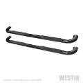 Picture of Westin 2019 Chevrolet Silverado-Sierra 1500 Crew Cab Platinum 4 Oval Nerf Step Bars - Black