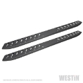 Picture of Westin 2019 Chevrolet Silverado-Sierra 1500 Crew Cab Thrasher Running Boards - Textured Black