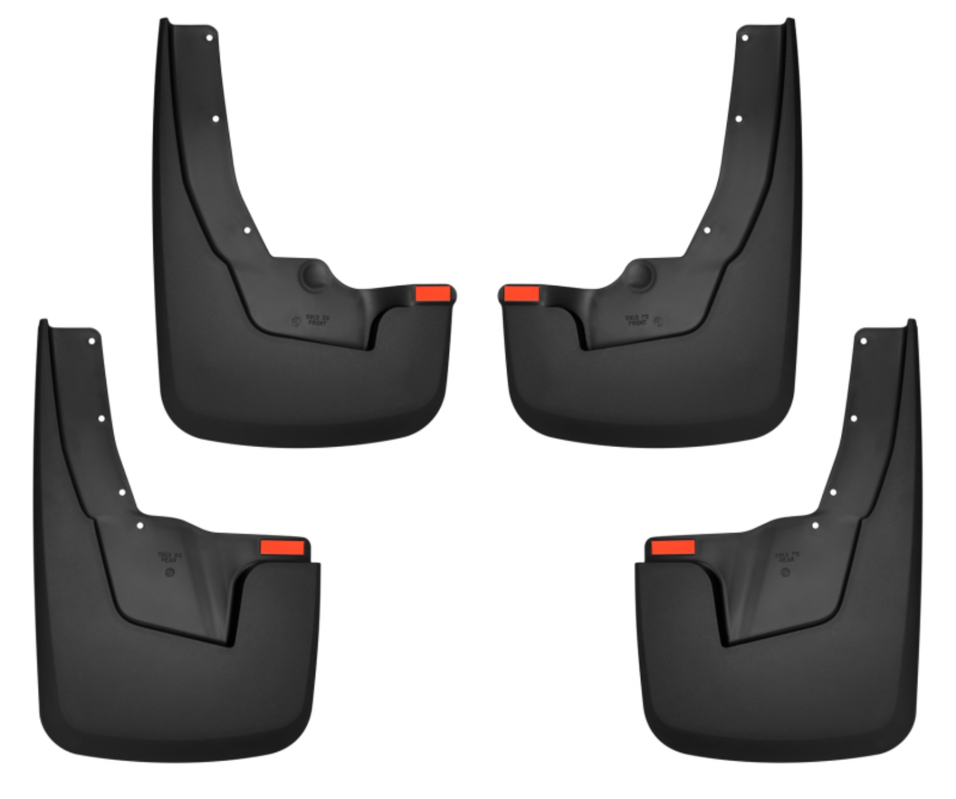 Picture of Husky Liners 19-22 RAM 1500 w- OEM Fender Flares Custom-Molded Front & Rear Mud Guards