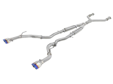 Picture of aFe Takeda 2-5in 304 SS Cat-Back Exhaust System w- Blue Flame Tips 16-18 Infiniti Q50 V6-3-0L tt