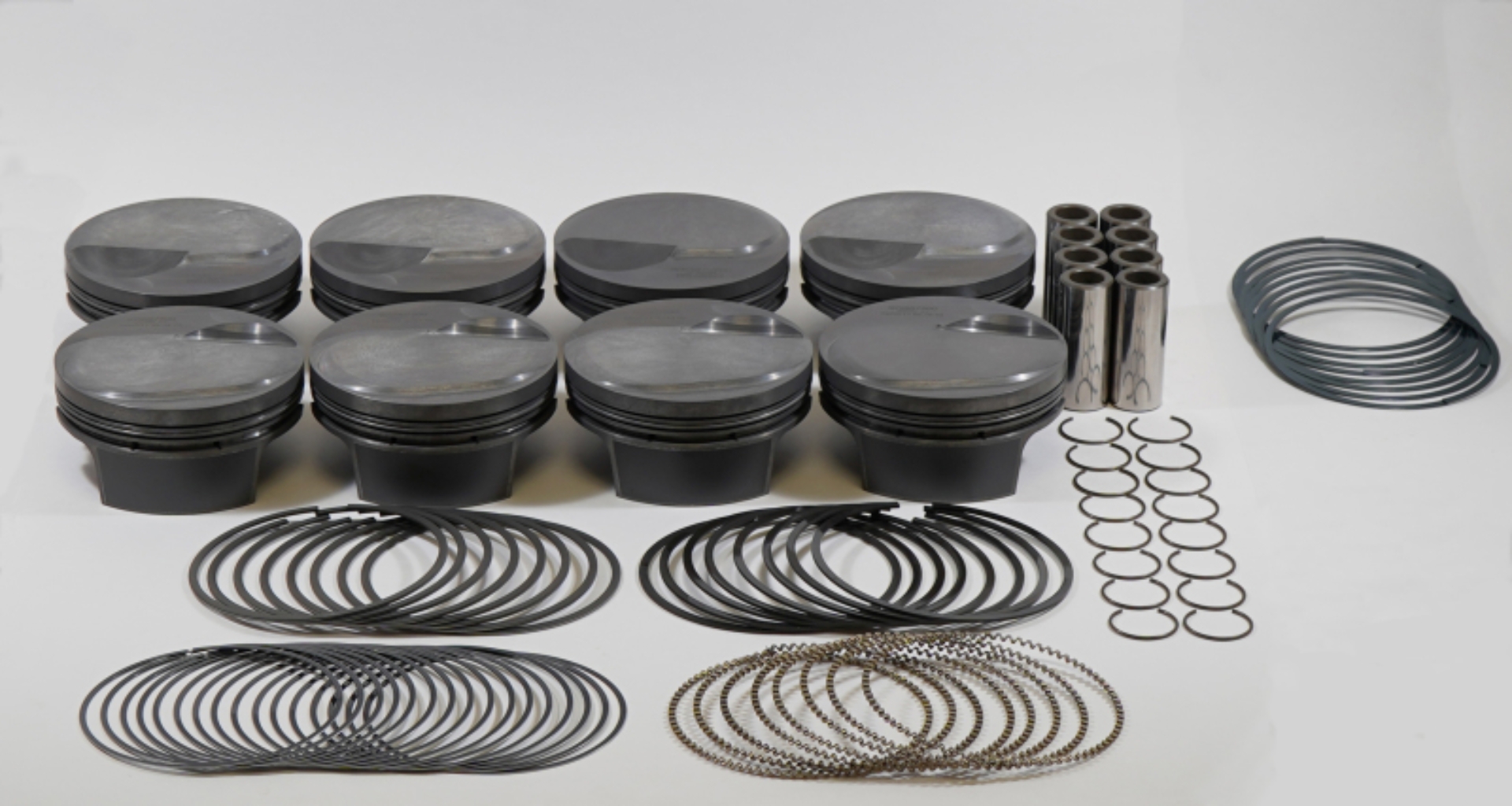 Picture of Mahle MS Piston Set BBC 540ci 4-500in Bore 4-25in Stroke 6-385in Rod -990 Pin 38cc 13-2 CR Set of 8