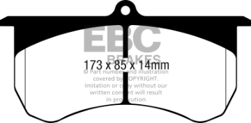 Picture of EBC 2015+ Am General HMMWV M1152 6-5L TD Bluestuff Front Brake Pads