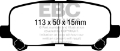Picture of EBC 2010-2017 Honda Odyssey 3-5L Bluestuff Rear Brake Pads
