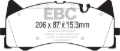 Picture of EBC 2015+ Mercedes-Benz C63 Amg W205 4-0L Twin Turbo Bluestuff Front Brake Pads