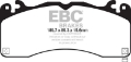 Picture of EBC 2015+ Ford Mustang 6Th Gen 2-3L Turbo GT Package Bluestuff Front Brake Pads
