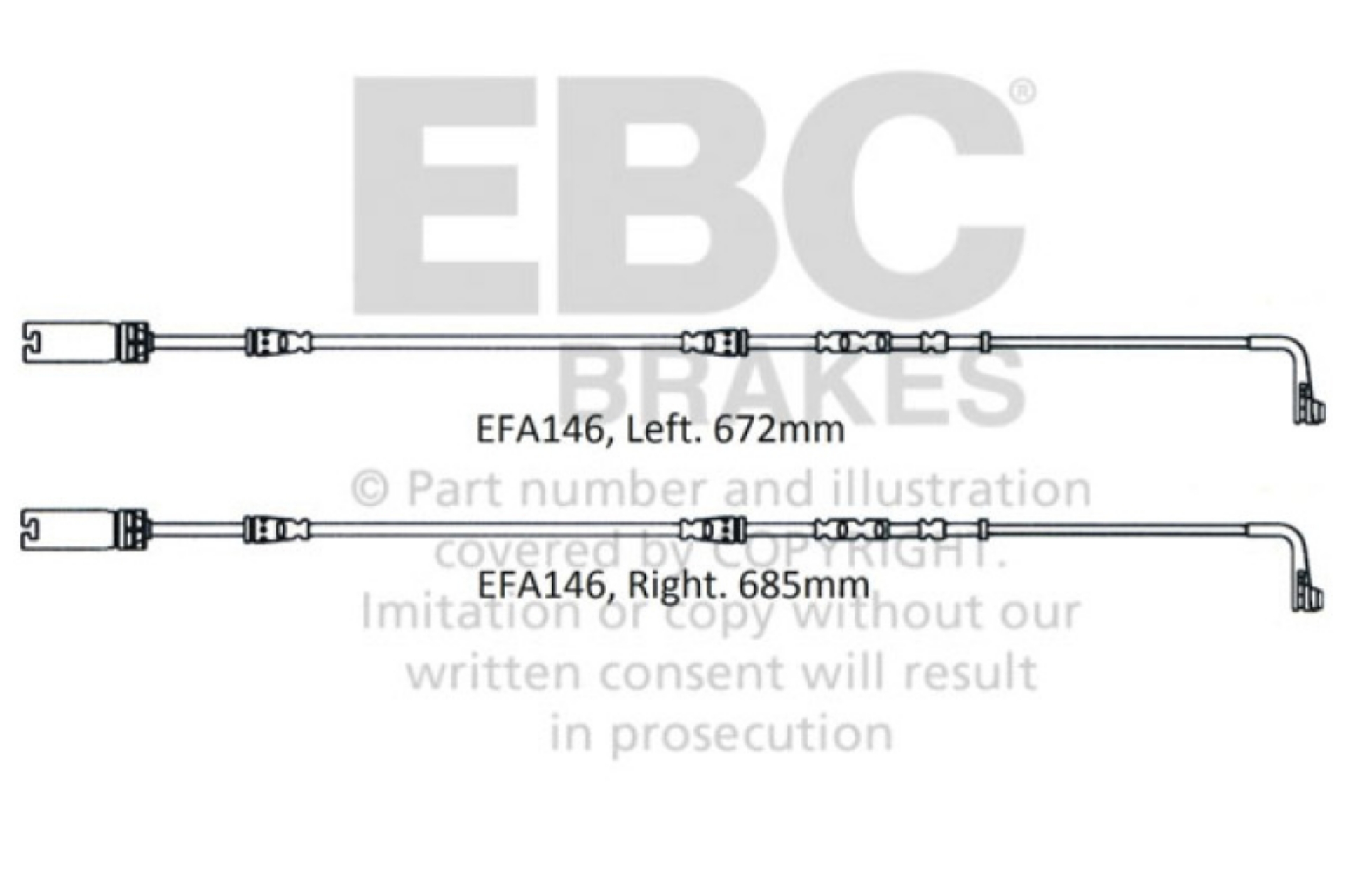 Picture of EBC 2008-2010 BMW M3 4-0L E90 Front Wear Leads