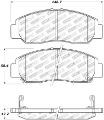 Picture of StopTech Performance 03-07 Honda Accord V6 A-T Front Brake Pads