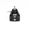 Picture of DeatschWerks DWR1000iL In-Line Adjustable Fuel Pressure Regulator - Black