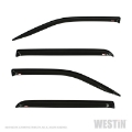 Picture of Westin 2019 RAM 1500 Crew Cab Non Classic Wade Slim Wind Deflector 4pc - Smoke