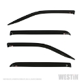 Picture of Westin 2019 RAM 1500 Crew Cab Non Classic Wade Slim Wind Deflector 4pc - Smoke