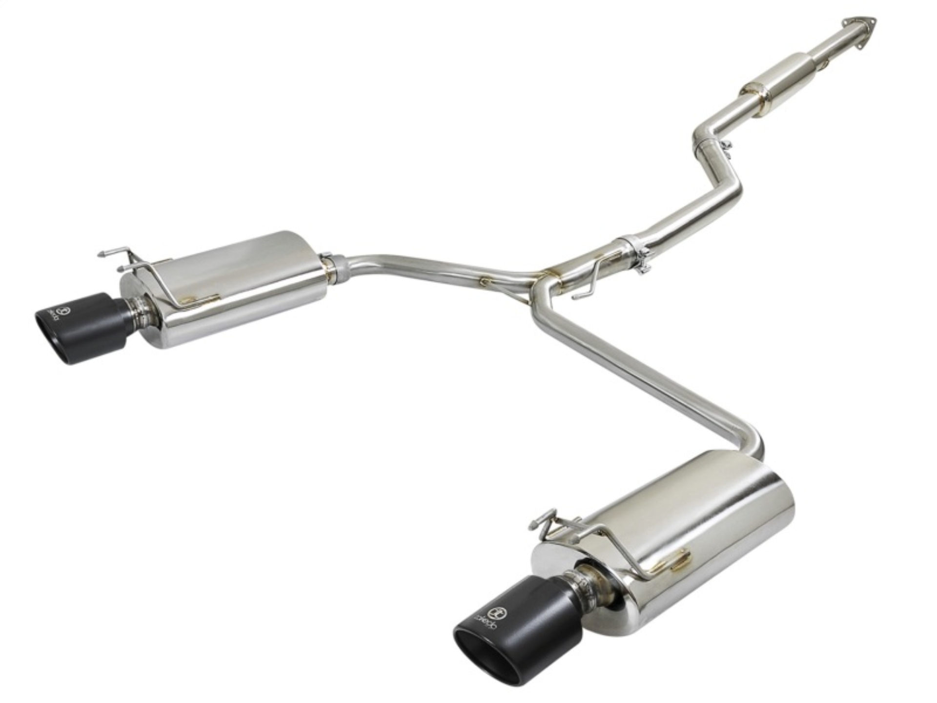 Picture of aFe Takeda Exhaust 304SS Dual Cat-Back w- Black Tips 13-17 Honda Accord LX-EX-EX-L Sedan L4 2-4L