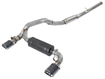Picture of aFe Takeda 3in 304 SS Cat-Back Exhaust System w- Carbon Fiber Tips 16-18 Ford Focus RS I4-2-3L t