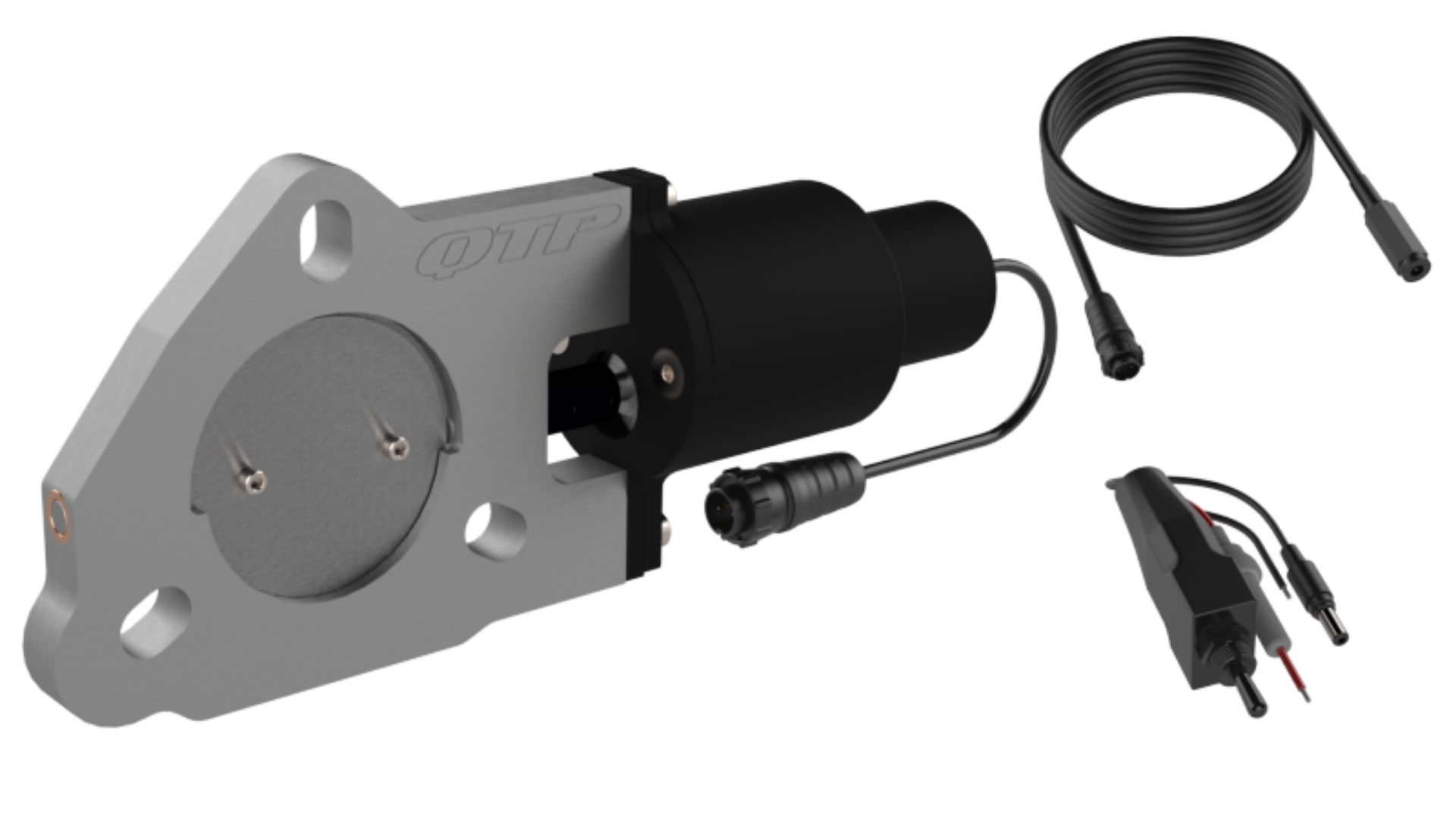 Picture of QTP 2-5in Bolt-On QTEC Electric Cutout Valve - Single
