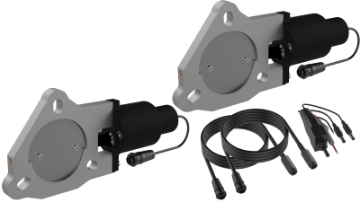 Picture of QTP 3in Bolt-On QTEC Dual Electric Cutout Valves - Pair