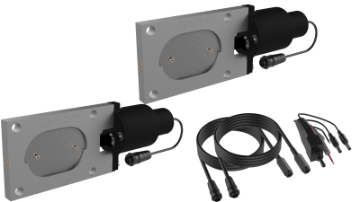 Picture of QTP Bolt-On QTEC Dual Low Profile Oval Electric Cutout Valves - Pair