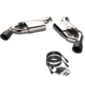 Picture of 2016-2024 Chevrolet Camaro SS  QTP Screamer Axle Back Dual Tip Bumper Black Tips